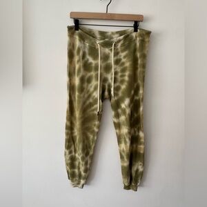 THE GREAT. Olive Tie-Dye Jogger Sweatpants 0/XS